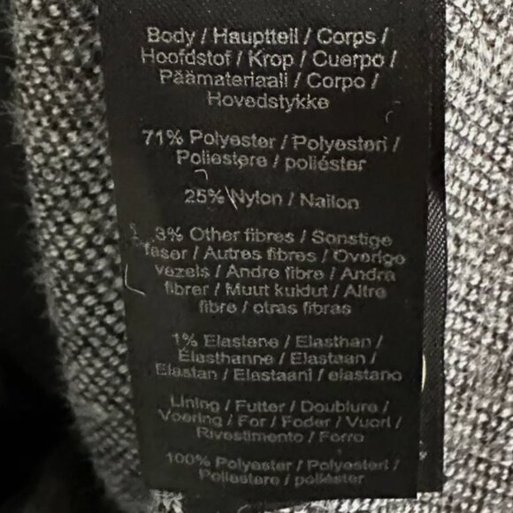 Liverpool Heather Houndstooth Fuzzy Button Front Boxy Jacket Women's Large - Picture 6 of 16